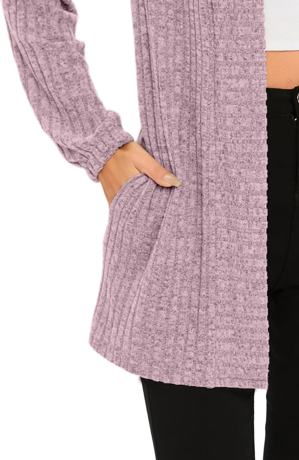 Thumbnail 1 de iChunhua Women's Casual Oversized Raglan Sleeve Cardigan with Pockets