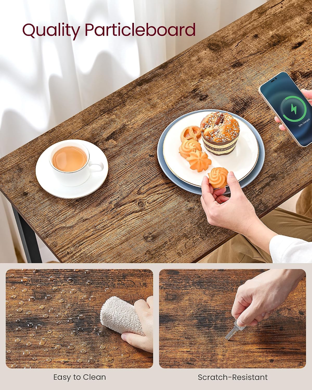 Detalle de VASAGLE Bar Table, 39.4-Inch Width