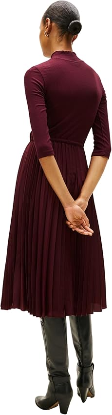 Thumbnail 6 de Tommy Hilfiger Vestido Slim Rib Midi L 95% viscosa