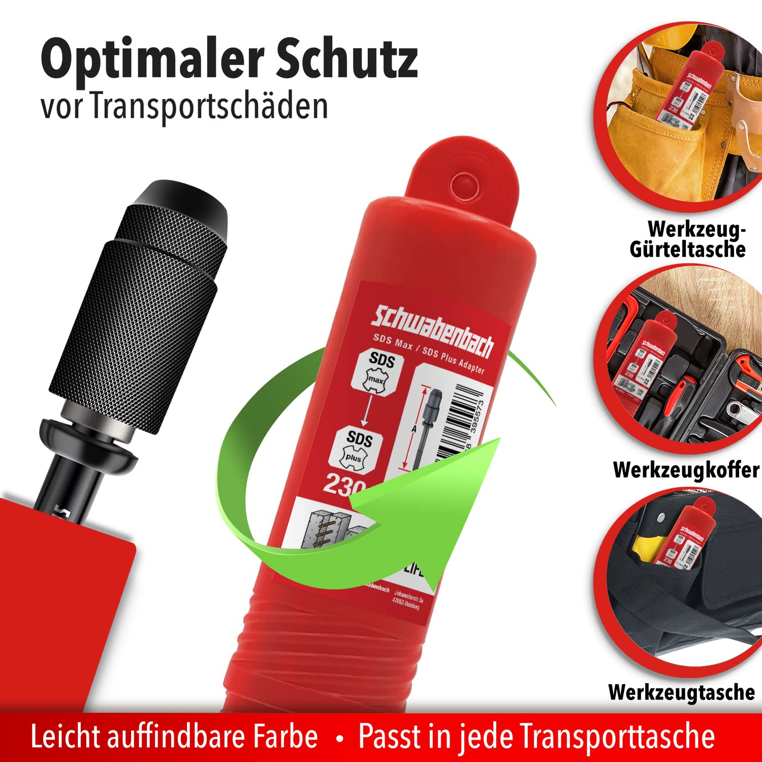 Thumbnail 5 de SCHWABENBACH Adattatore SDS Max su SDS Plus