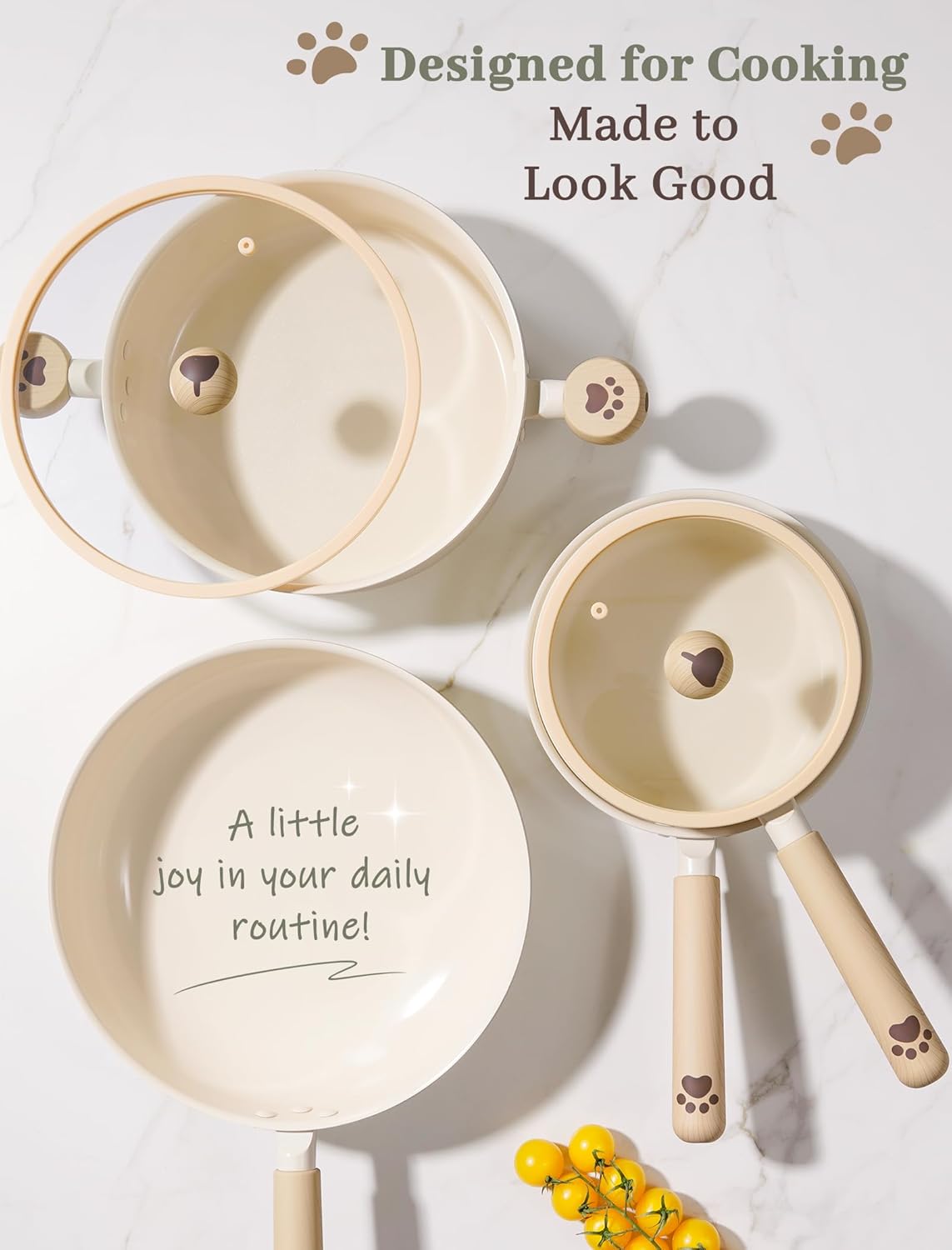 Thumbnail 4 de Astercook 18-Piece Nonstick Ceramic Pots and Pans Set (Dishwasher Safe)