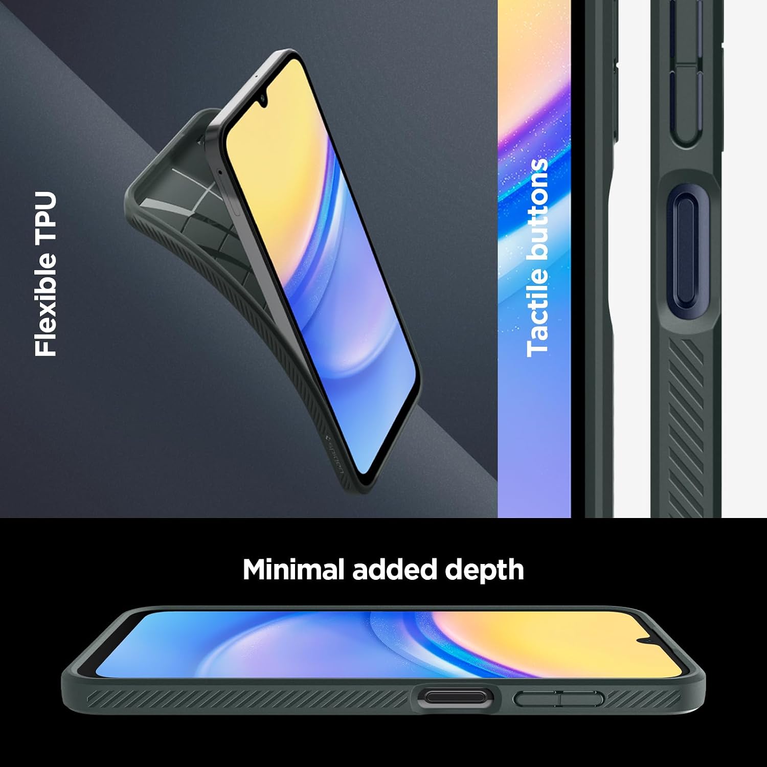 Thumbnail 6 de Spigen Liquid Air Coque pour Samsung Galaxy A15, souple — Vert