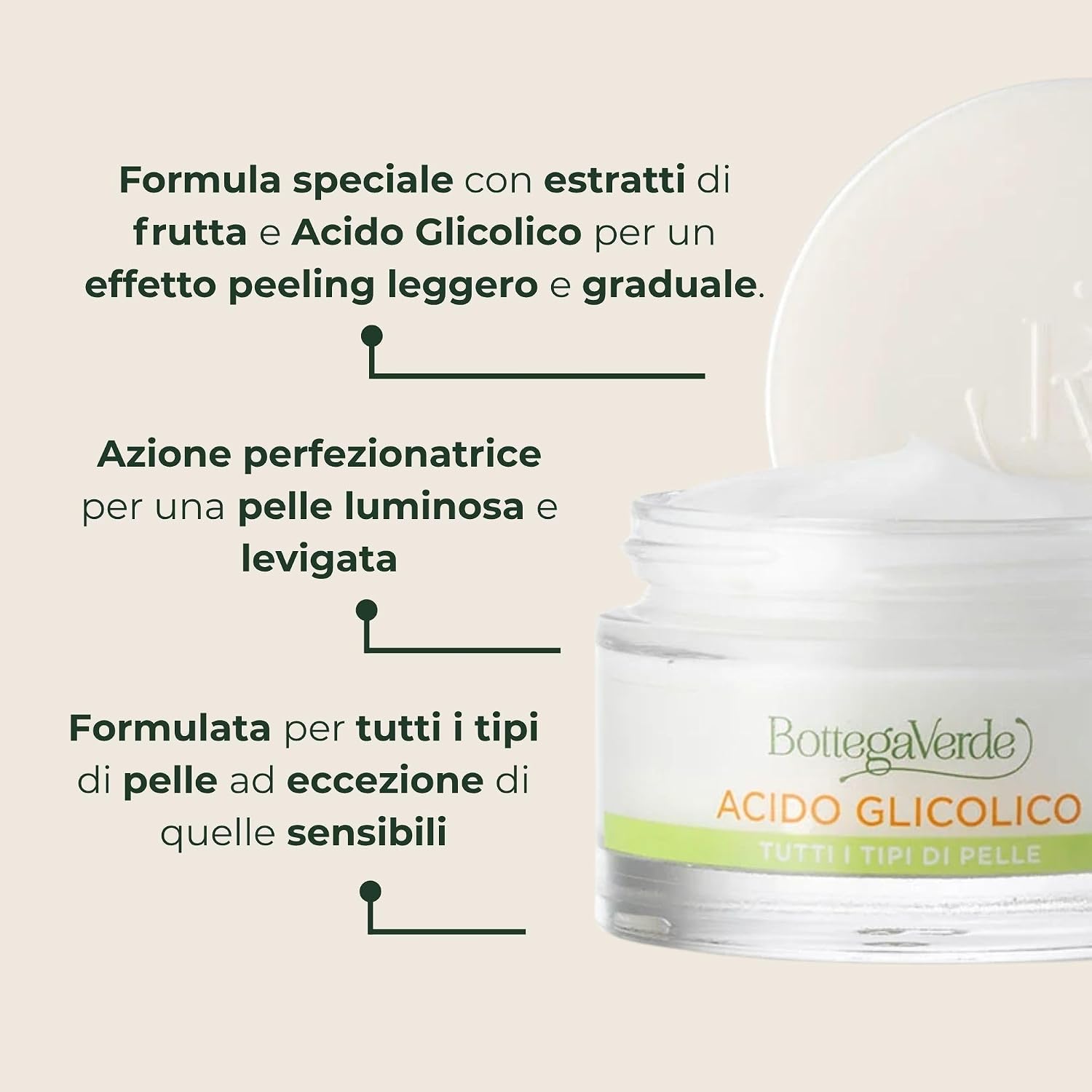 Thumbnail 2 de Bottega Verde Crema Viso Rinnovatrice 50 ml con acido glicolico