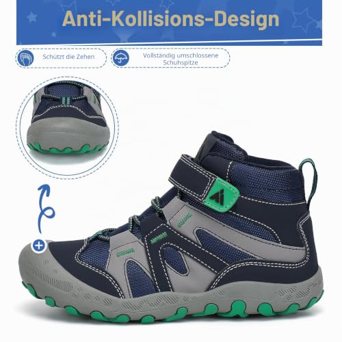 Detalle de Mishansha Wanderschuhe Jungen rutschfest Marine Gr.37 – Allround-Treter für Outdoor-Abenteuer