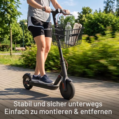 Detalle 2 de PETSTIBLE Frontkorb aus Eisen: zuverlässige Aufbewahrung für Elektroroller, Fahrrad und E-Bike