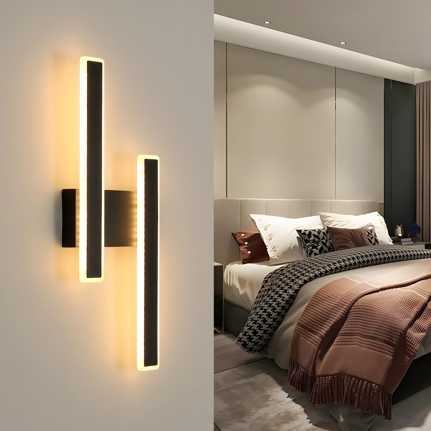 Detalle de comely Aplique Interior LED 32W Blanco Cálido 🌟