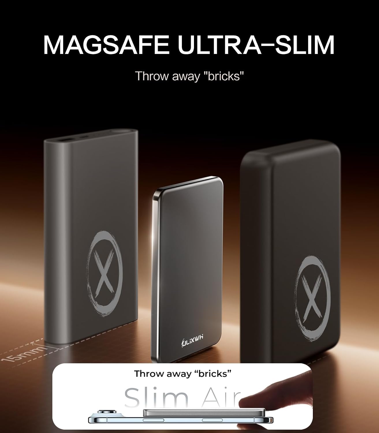 Thumbnail 1 de ULiXWH MagS-1 5000mAh Magnetic Power Bank, 0.3-Inch Alloy Design