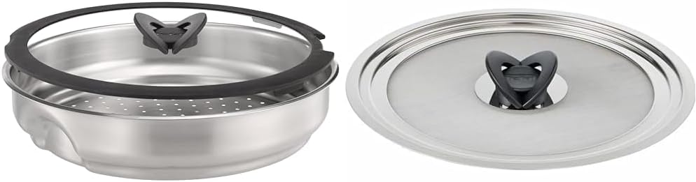 Thumbnail 3 de Tefal Ingenio Stainless Steel Steamer With Glass Lid (24 cm insert)