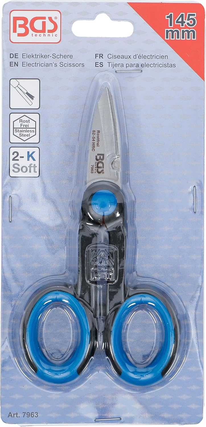 Detalle de BGS BGS 7963 forbice elettricista 145 mm