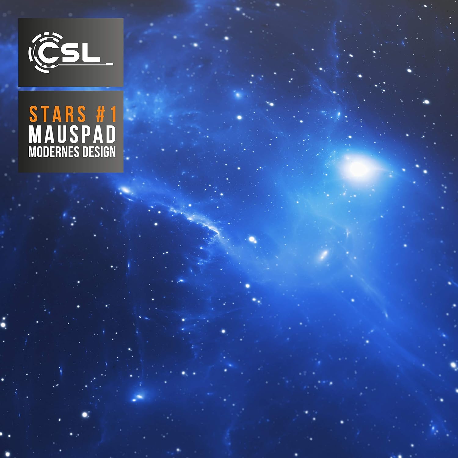 Detalle de TITANWOLF XXL Mauspad Gaming 900x400 mm – Space Design, rutschfeste Unterlage
