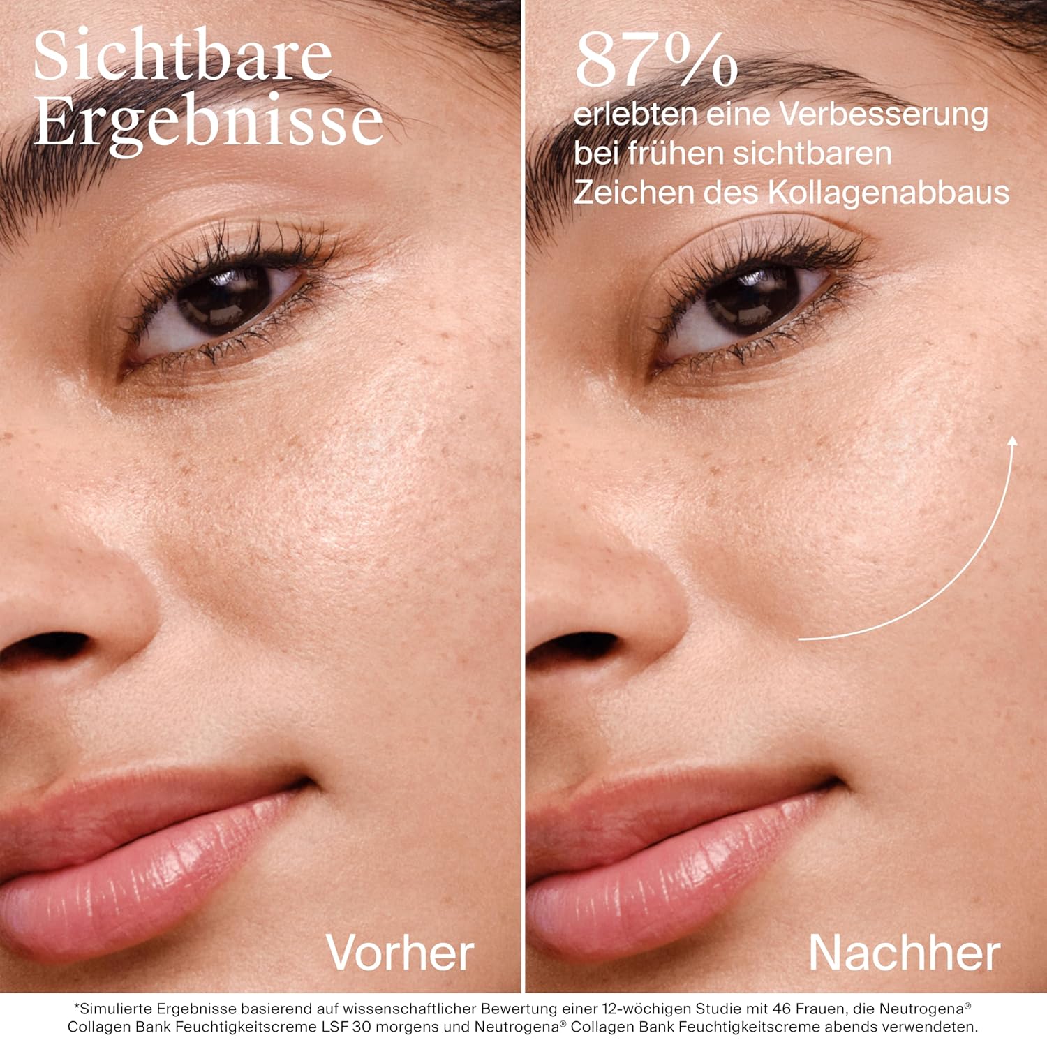 Detalle de Neutrogena Collagen Bank Feuchtigkeitscreme mit LSF 30 – Anti-Aging Tagescreme mit Mikro-Peptid-Technologie (50 ml)
