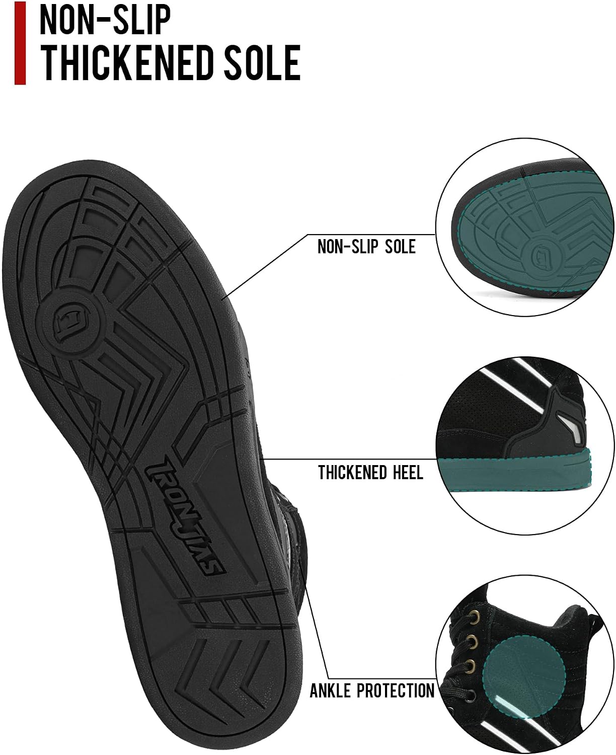 Detalle 1 de Stivali moto BORLENI nero 44