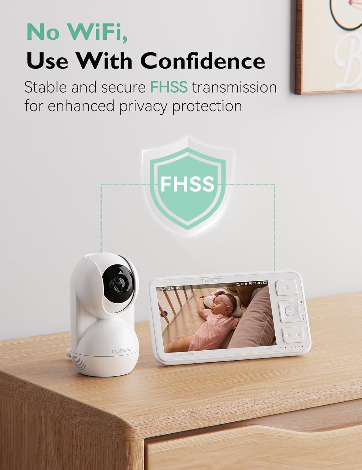 Thumbnail 6 de momcozy BM03 Add-On Camera – Full HD 1080p, FHSS, 2‑Way Audio and PTZ Zoom