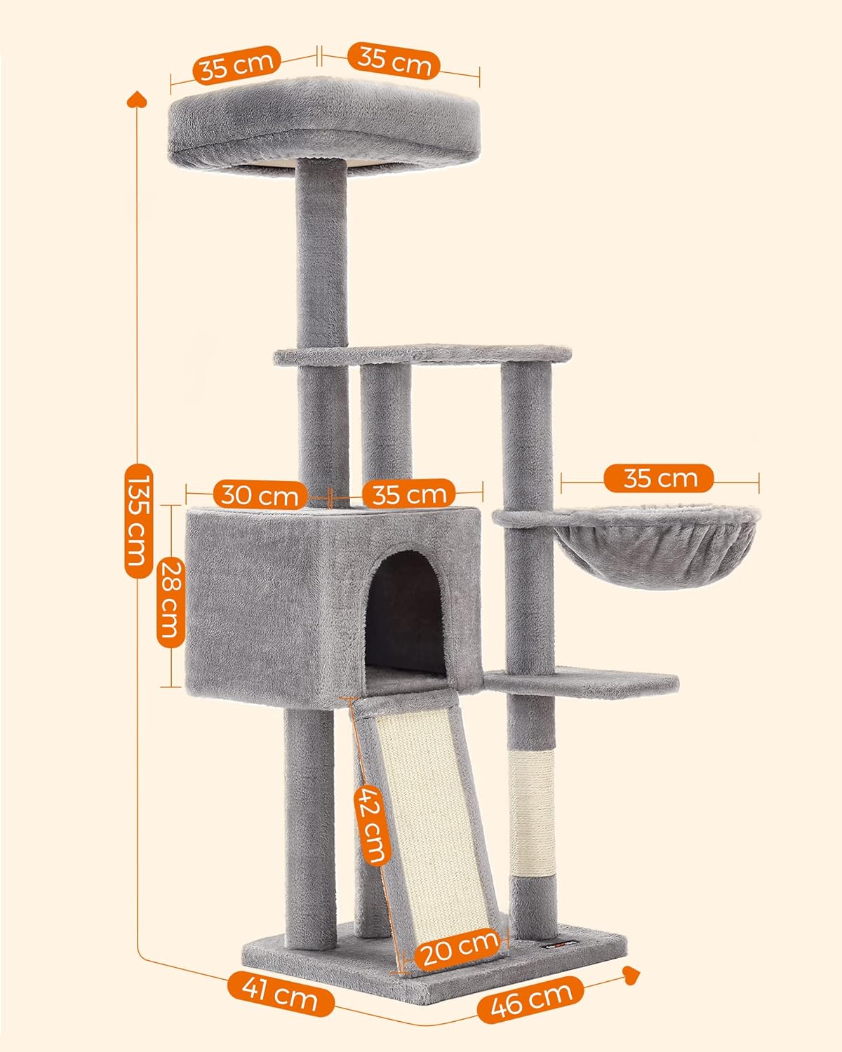 Thumbnail 5 de FEANDREA Árbol para Gatos Pequeños 135 cm