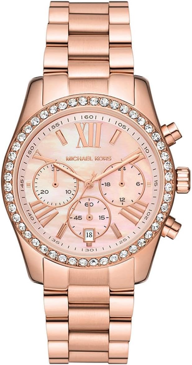 Thumbnail 4 de Michael Kors Montre Lexington pour Femme — Mouvement chronographe quartz, bracelet en acier inoxydable