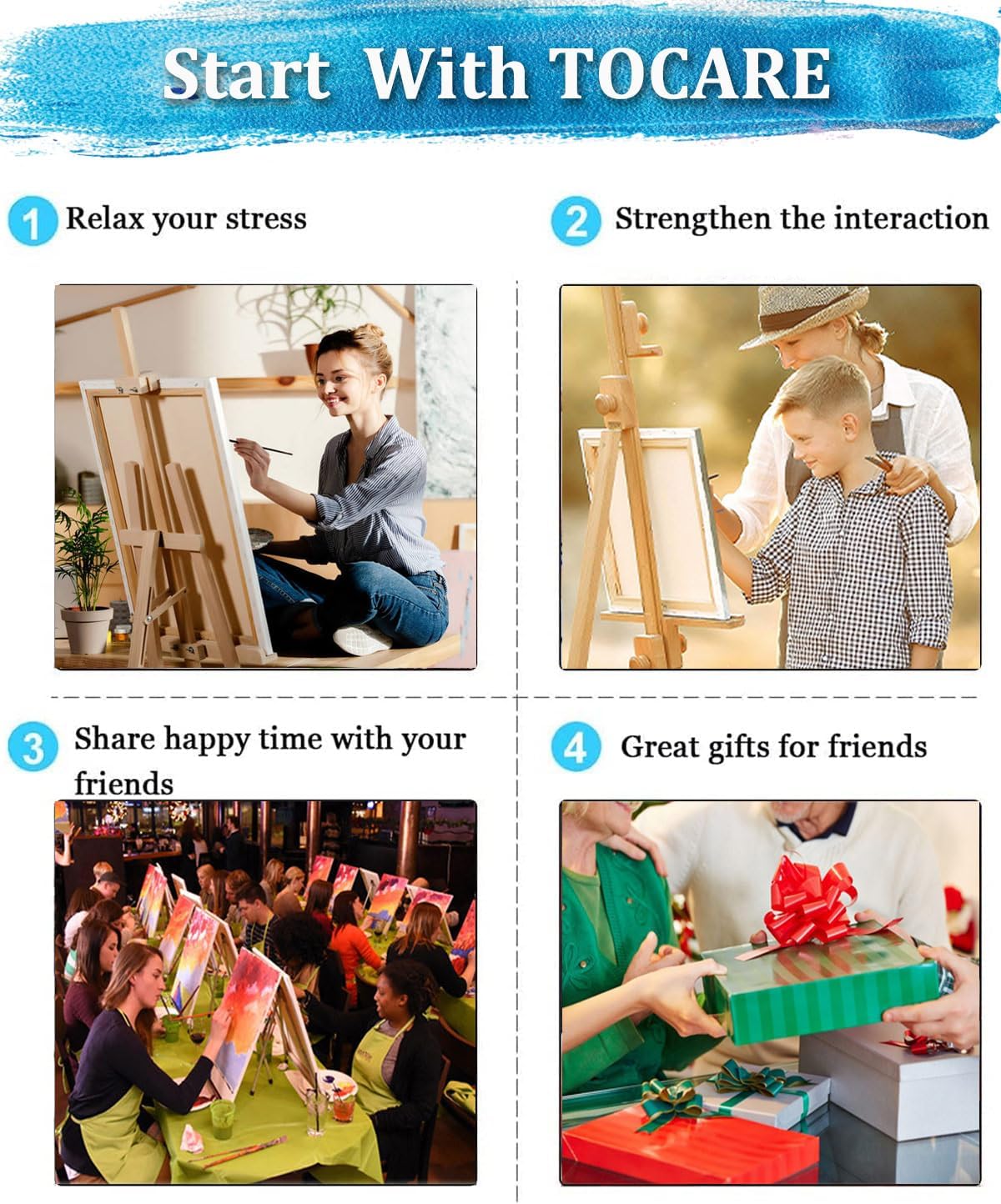 Thumbnail 6 de TOCARE Paint by Numbers Kit 16 x 20 Inch