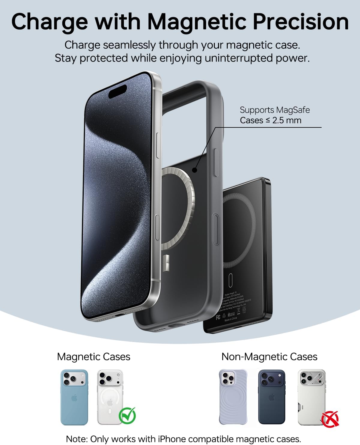 Thumbnail 6 de ULiXWH MagS-1S Magnetic Wireless Power Bank, 5000mAh, 0.39-Inch Slim