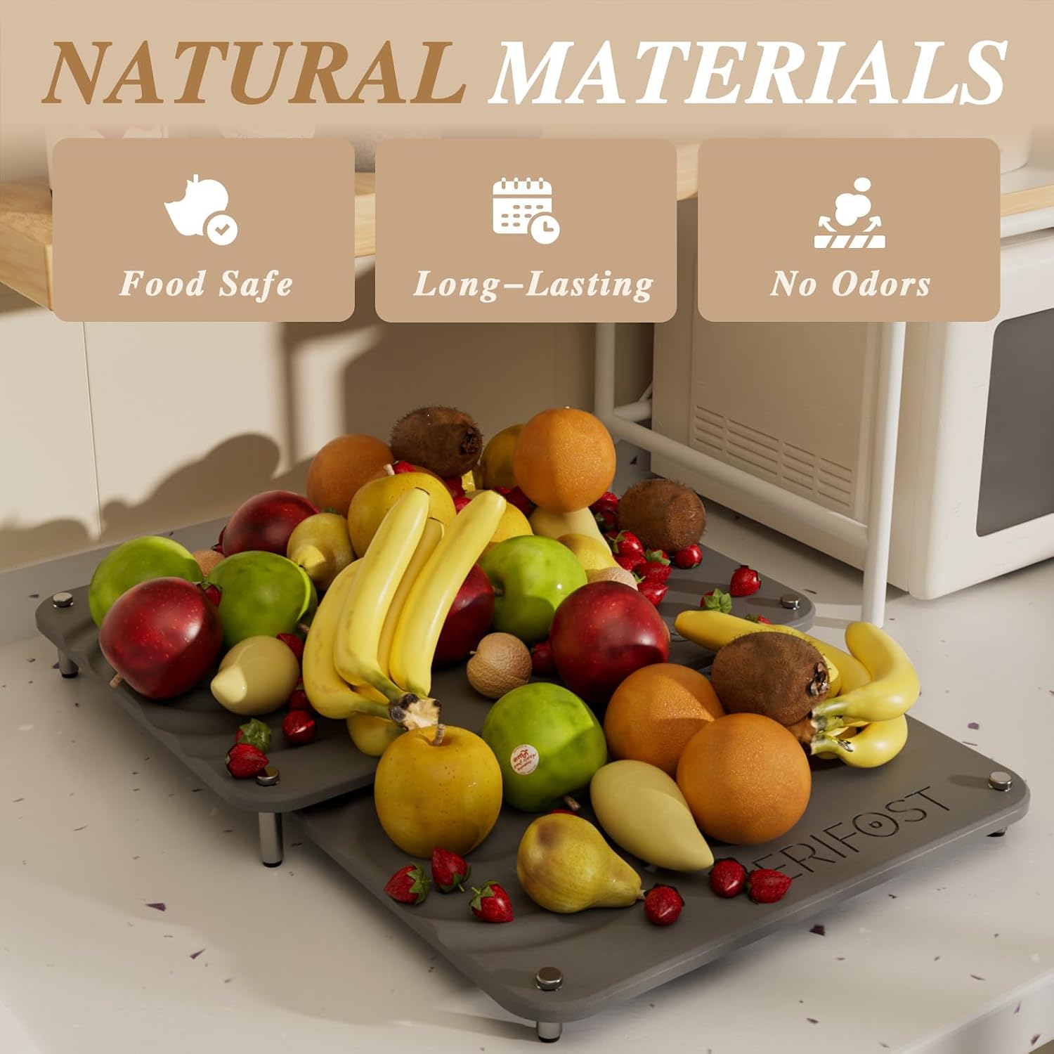 Thumbnail 5 de VERIFOST Stone Dish Drying Mat Set, Gray