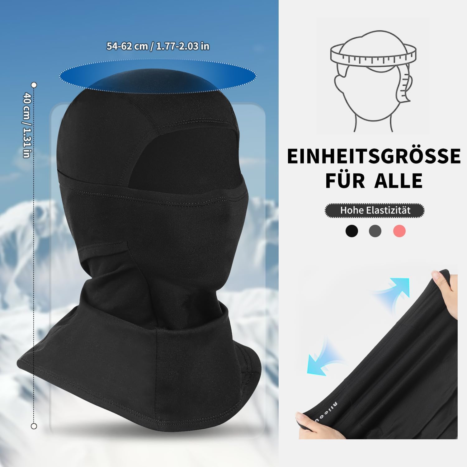 Thumbnail 5 de Blicount Sturmhaube Winter Balaclava – winddicht, warm und atmungsaktiv für Freizeit & Outdoor