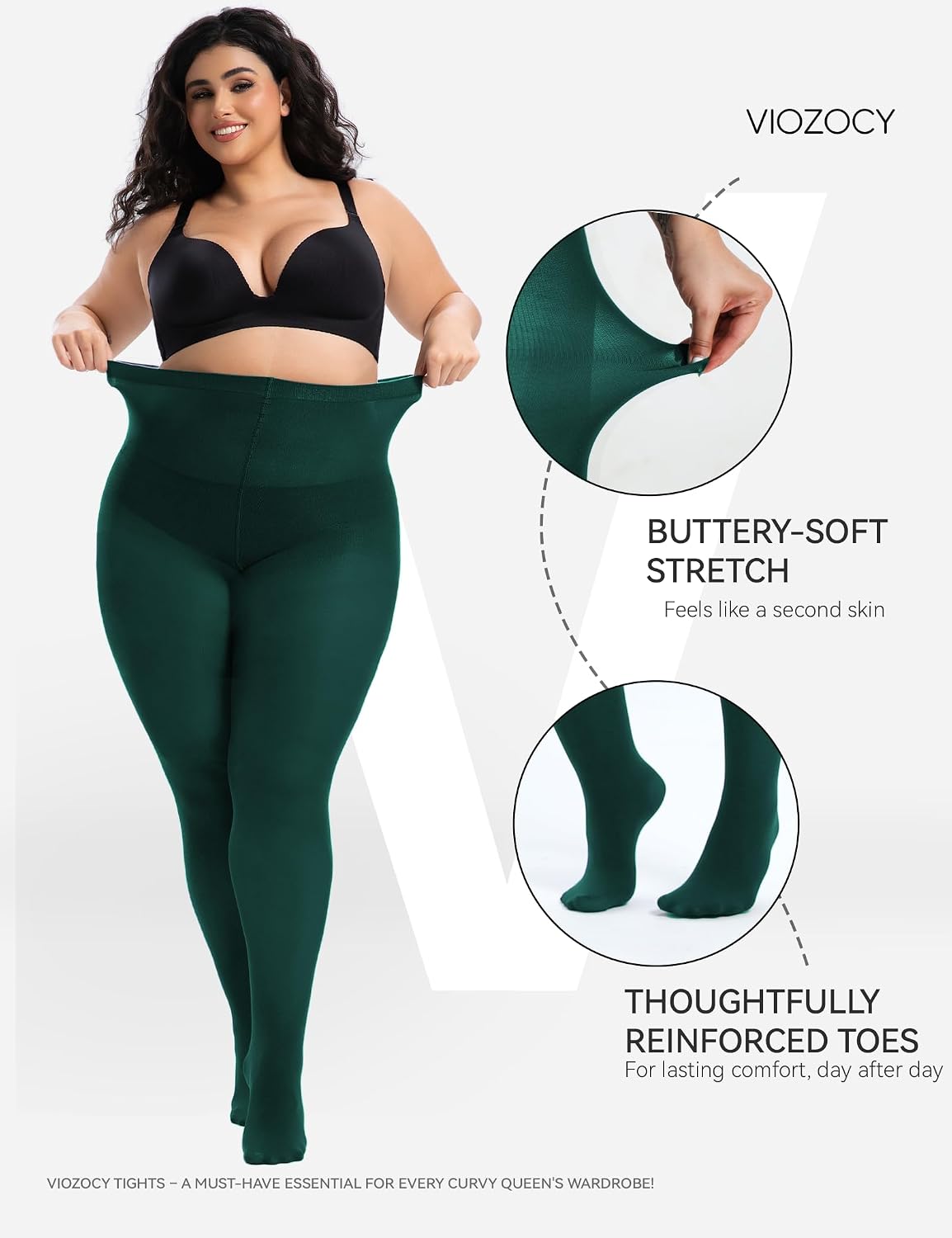 Thumbnail 3 de Viozocy Medias Mujer Talla XL XXL XXXXL Cintura Alta