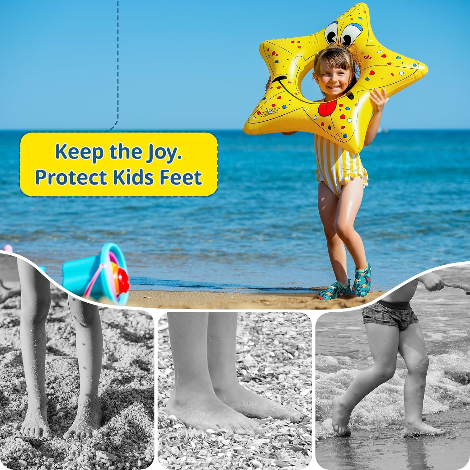 Thumbnail 1 de Kids Water Shoes for Toddlers – Non-Slip Quick-Dry Beach Shoes for Boys & Girls