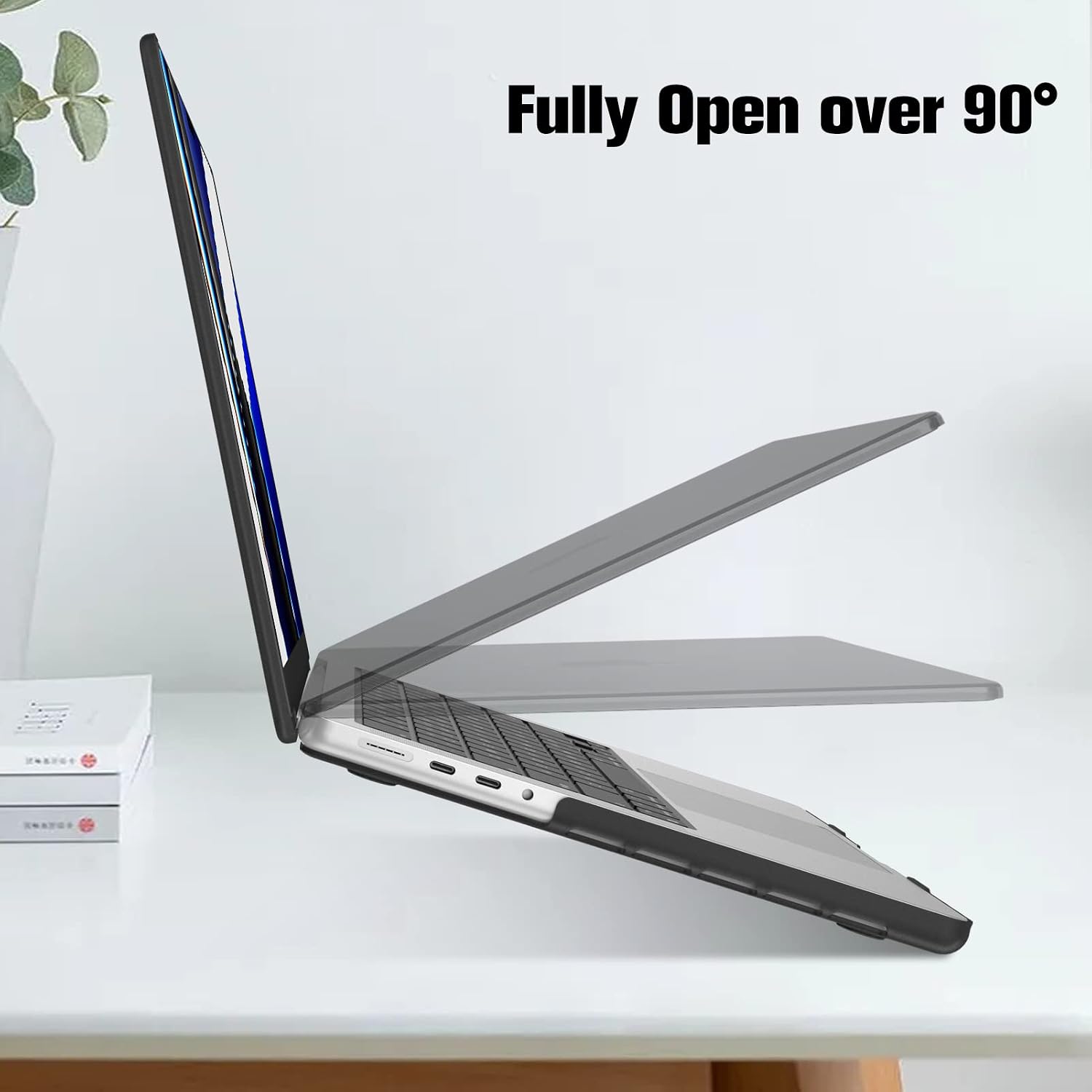 Detalle de Fintie Schutzhülle für MacBook Pro 14 Zoll (M5–M1 Pro/Max, 2026–2021) – Schwarz matt