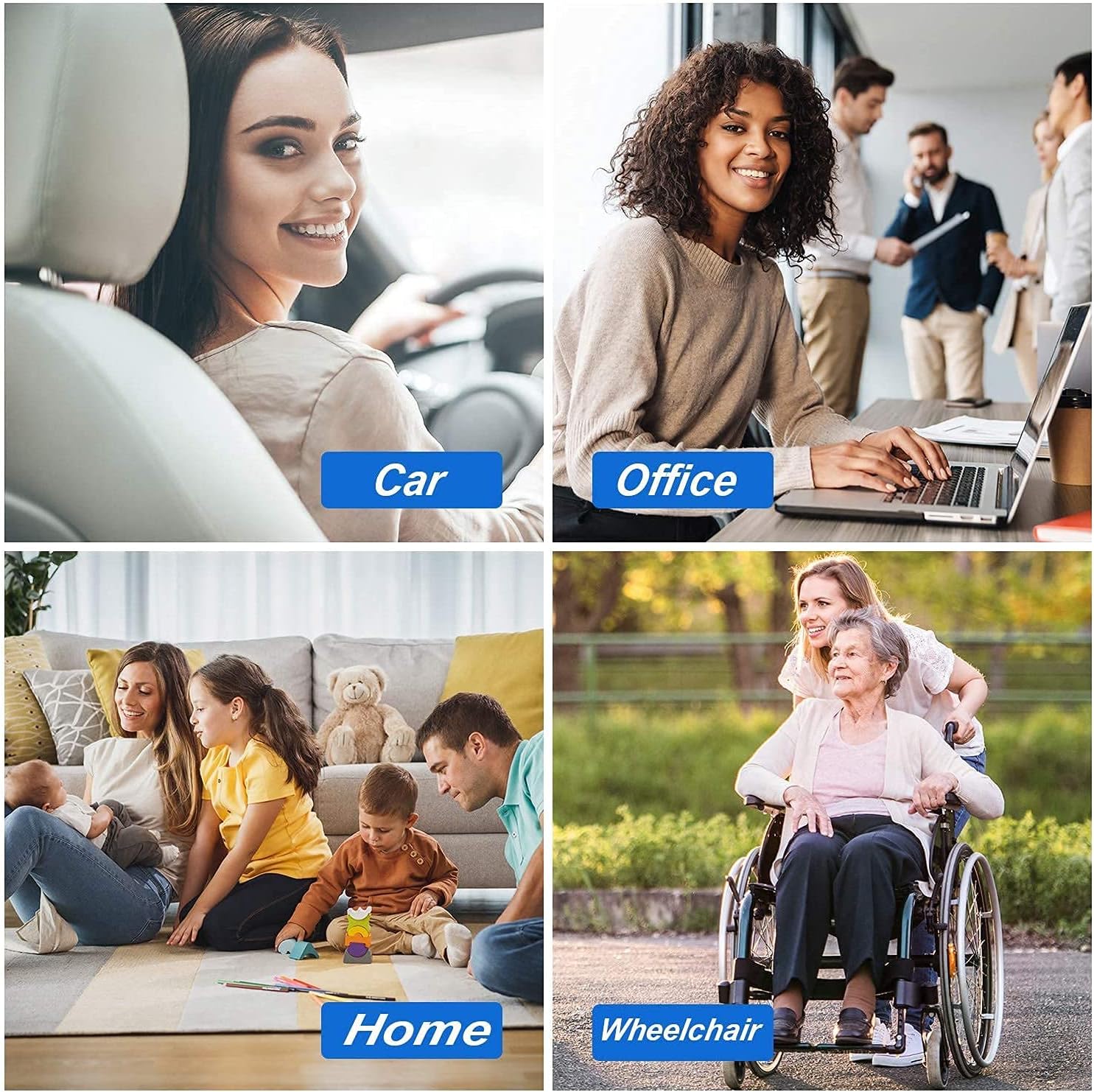 Detalle 2 de 2022 NewLarge Gel Seat Cushion with Honeycomb Design: Double Thick Gel for Pain Relief