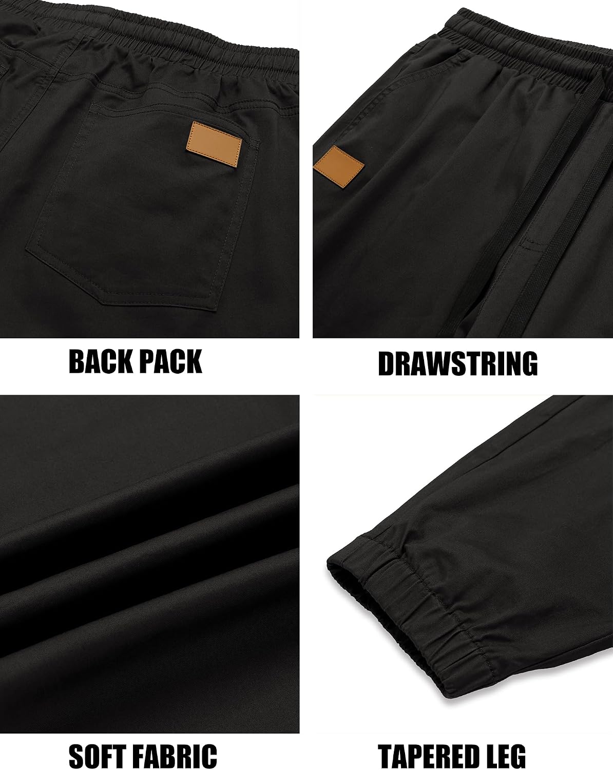 Detalle 2 de COOFANDY Men's Cotton Jogger Pants