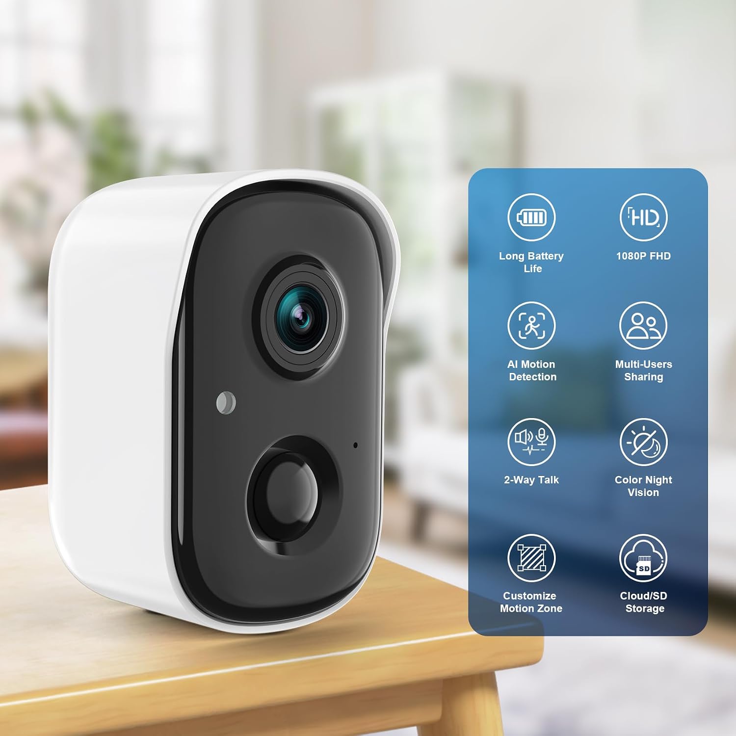 Thumbnail 1 de RADCLO 2K Wireless Outdoor Security Camera — 2K CCTV