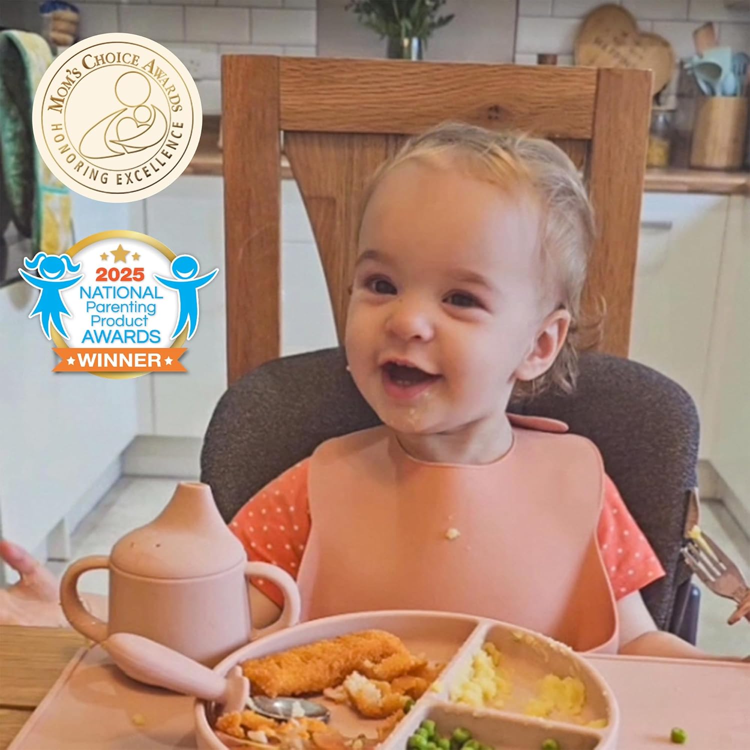 Thumbnail 3 de Moonkie Silicone Baby Sippy Cup 6+ Months – 120ml, 2 Straws, 3-Stage Transition, BPA Free & Dishwasher Safe