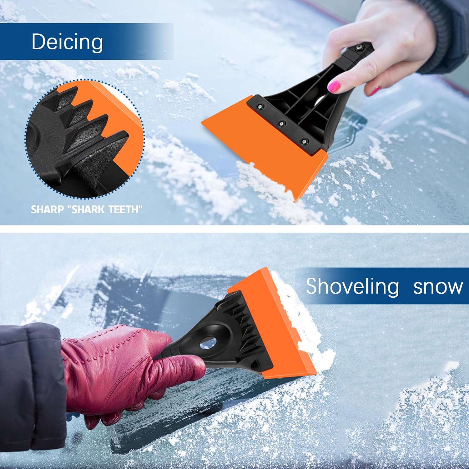 Detalle de Cloudgree Ice Scraper ergonomic foam grip for cars