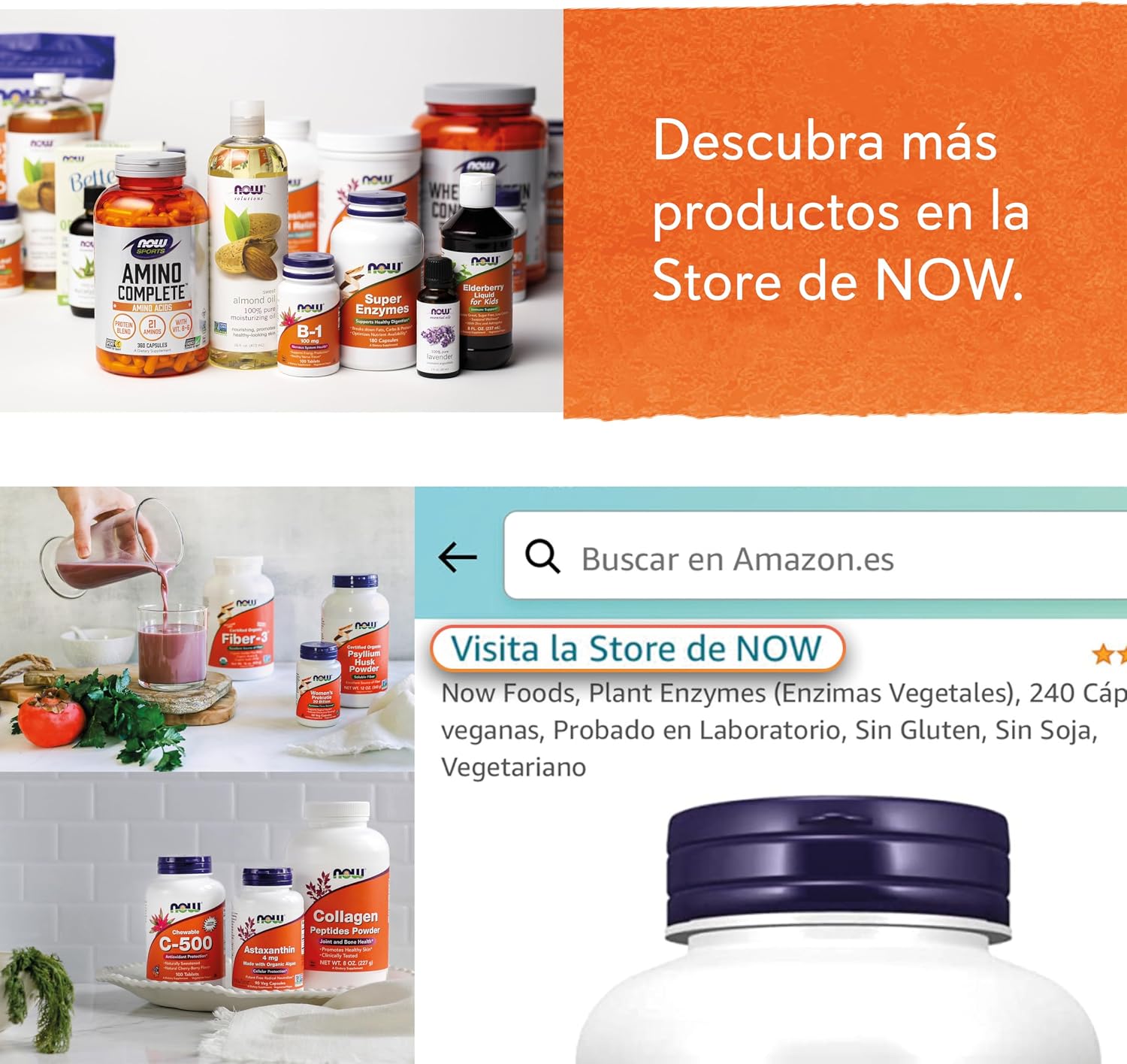 Thumbnail 7 de Now Foods Sodium Ascorbate Vitamina C 🍊 227g Vegano Sin Gluten