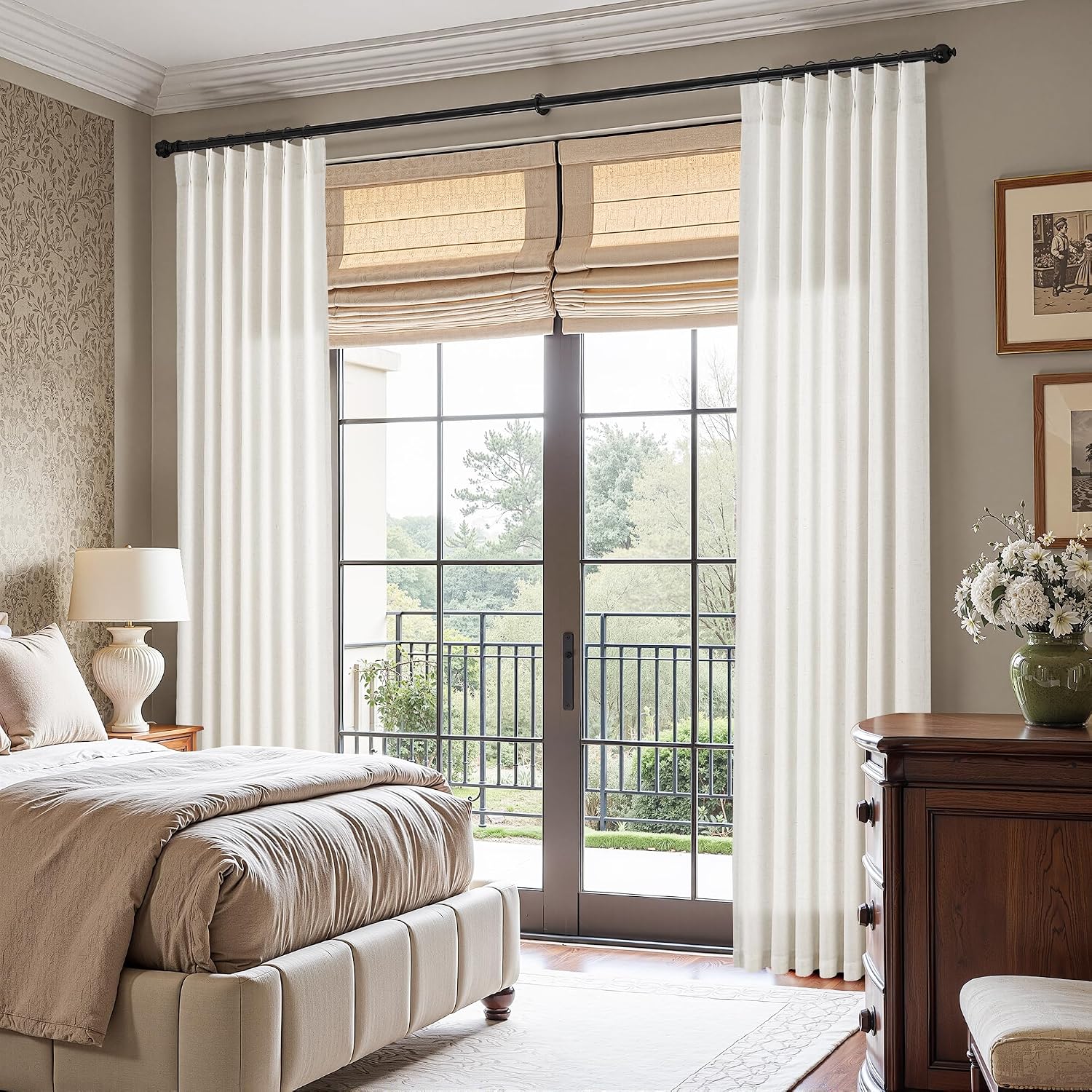 Thumbnail 5 de Nanspring Linen Curtains, 105 Inches Long