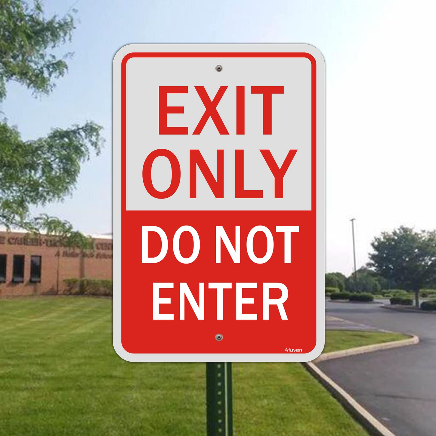 Detalle de Exit Only Do Not Enter Sign 12 x 18 Inch