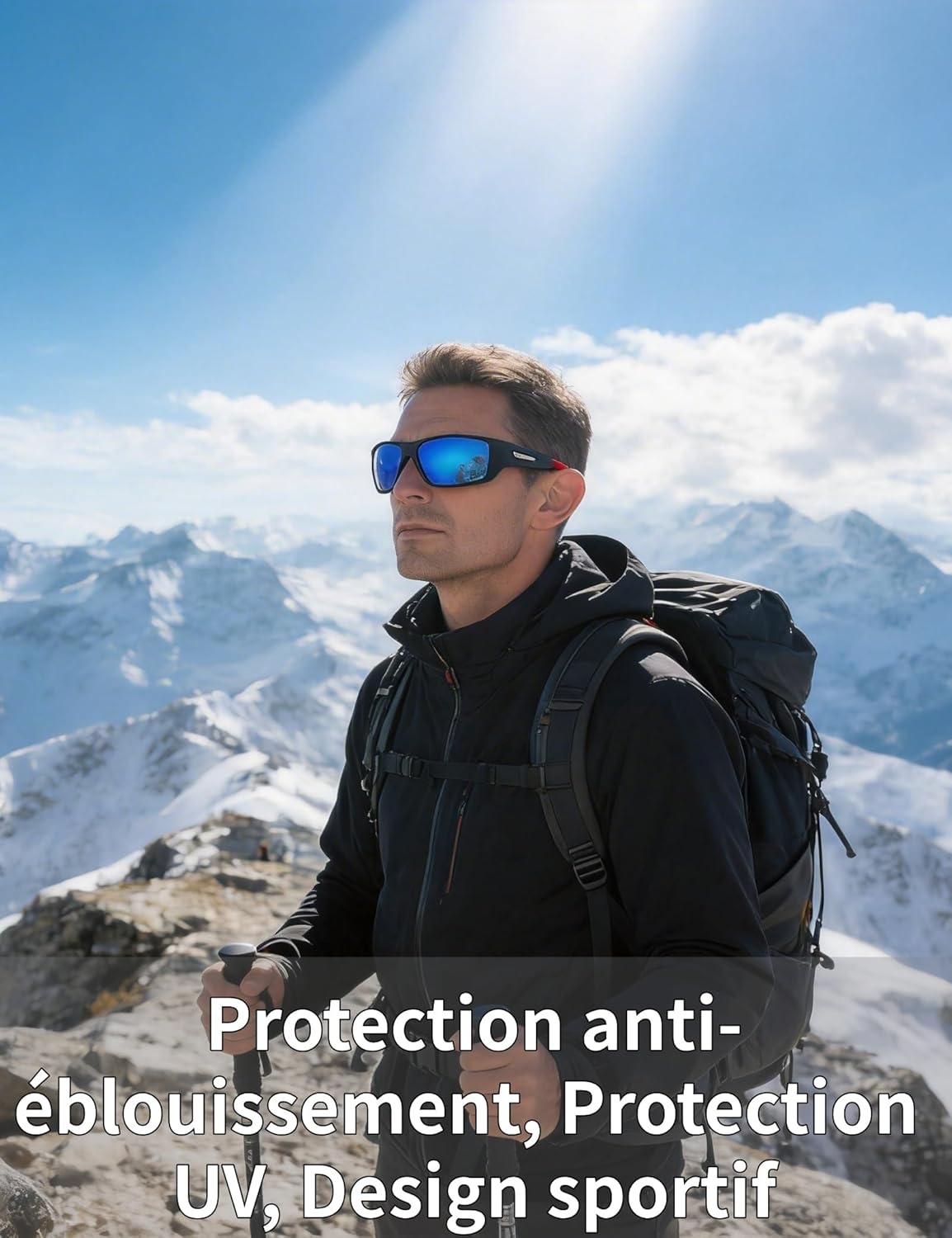 Thumbnail 3 de PUKCLAR Lunettes de soleil Homme Polarisées avec Protection UV400 et Monture TR90 Ultralégère – Vision HD Anti-Reflets