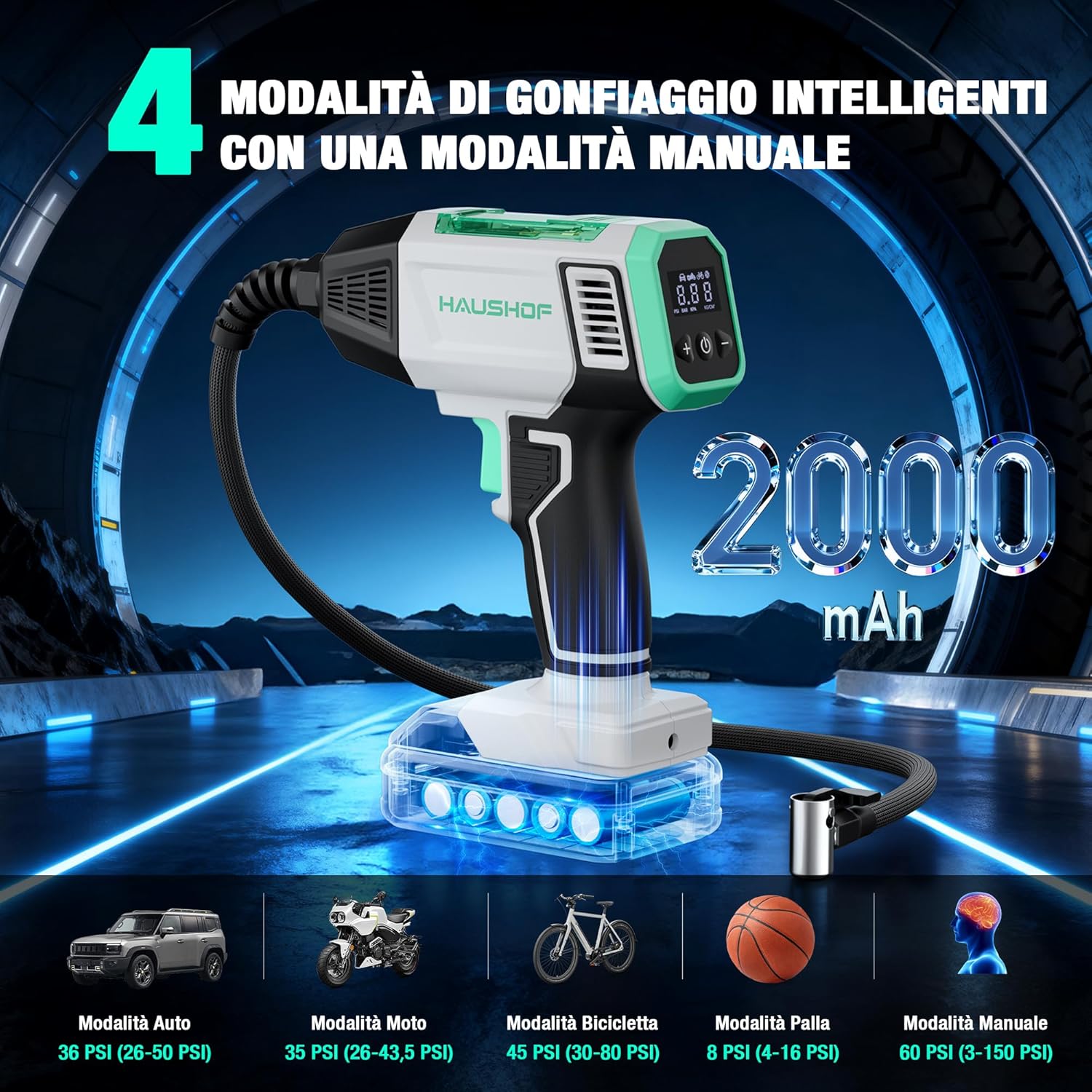 Thumbnail 3 de HAUSHOF Compressore Aria 150 PSI