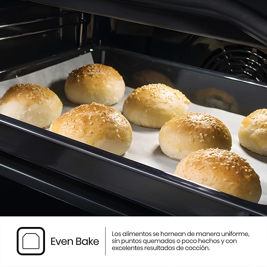 Detalle 2 de Hisense BI62216AXE2 horno hidrolítico 77L con guía telescópica