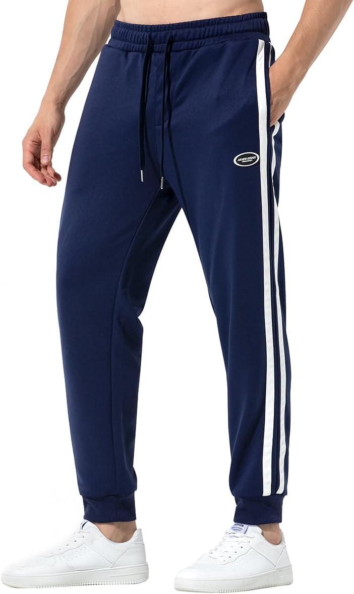 Thumbnail 6 de Mauro Kane Mens Joggers: Lightweight Slim Jogging Trousers with Pockets