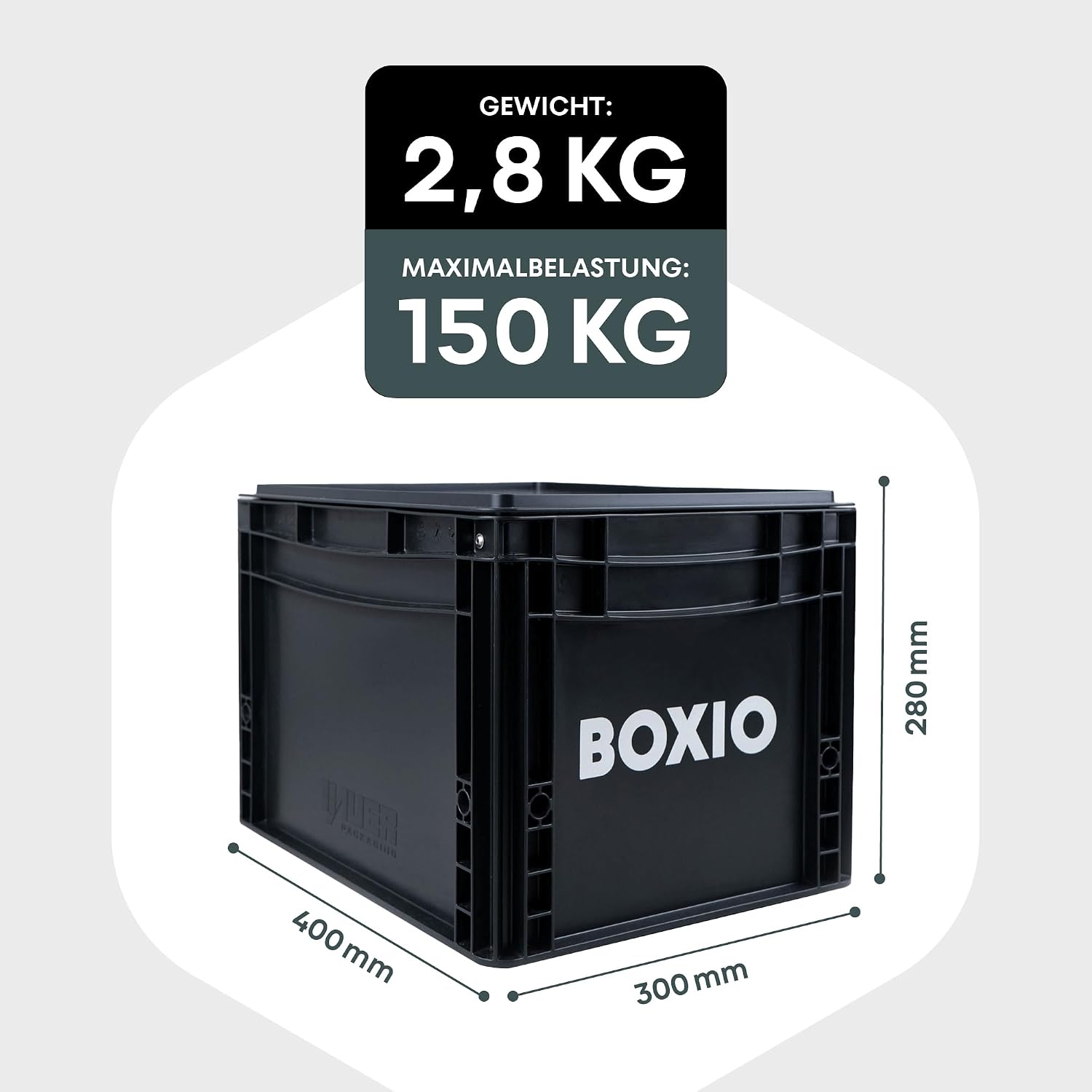 Thumbnail 6 de BOXIO Toilet Max+ Komplettset – Chemiefreie Trenntoilette auf Eurobox-Basis für Camping, Van und Outdoor