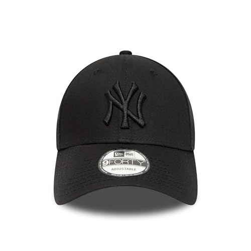 Detalle 2 de New Era ERA MLB League ESS 940 New York Yankees: gorra de algodón ajustable (negra, talla única)