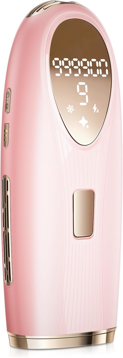 TIIMAGIC IPL Laser Hair Removal Device for Women and Men - Ice Cooling, 9 Levels, 999,900 Flashes, At-Home Use