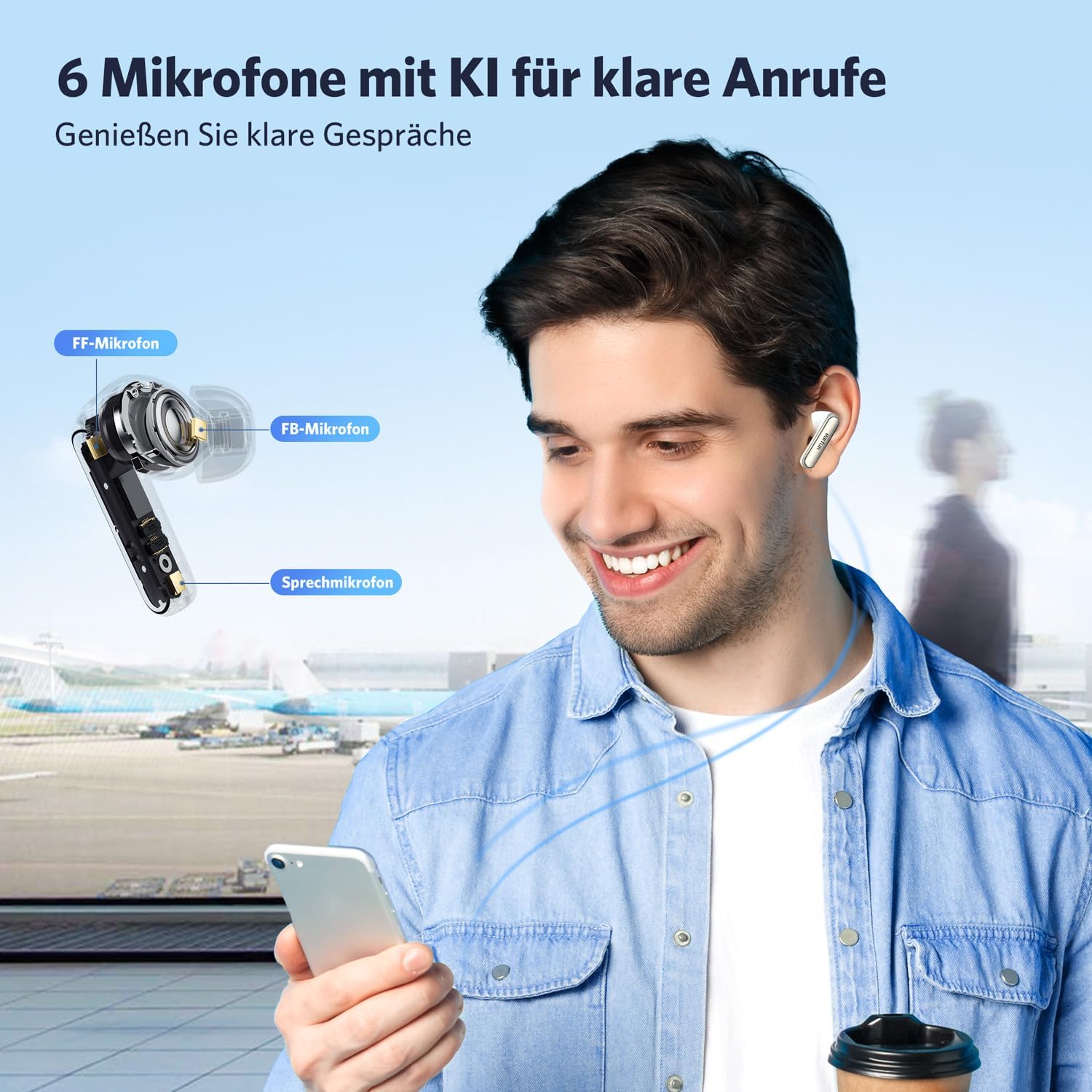Detalle 2 de EarFun Air NC 2 In-Ear ANC mit 40 Std