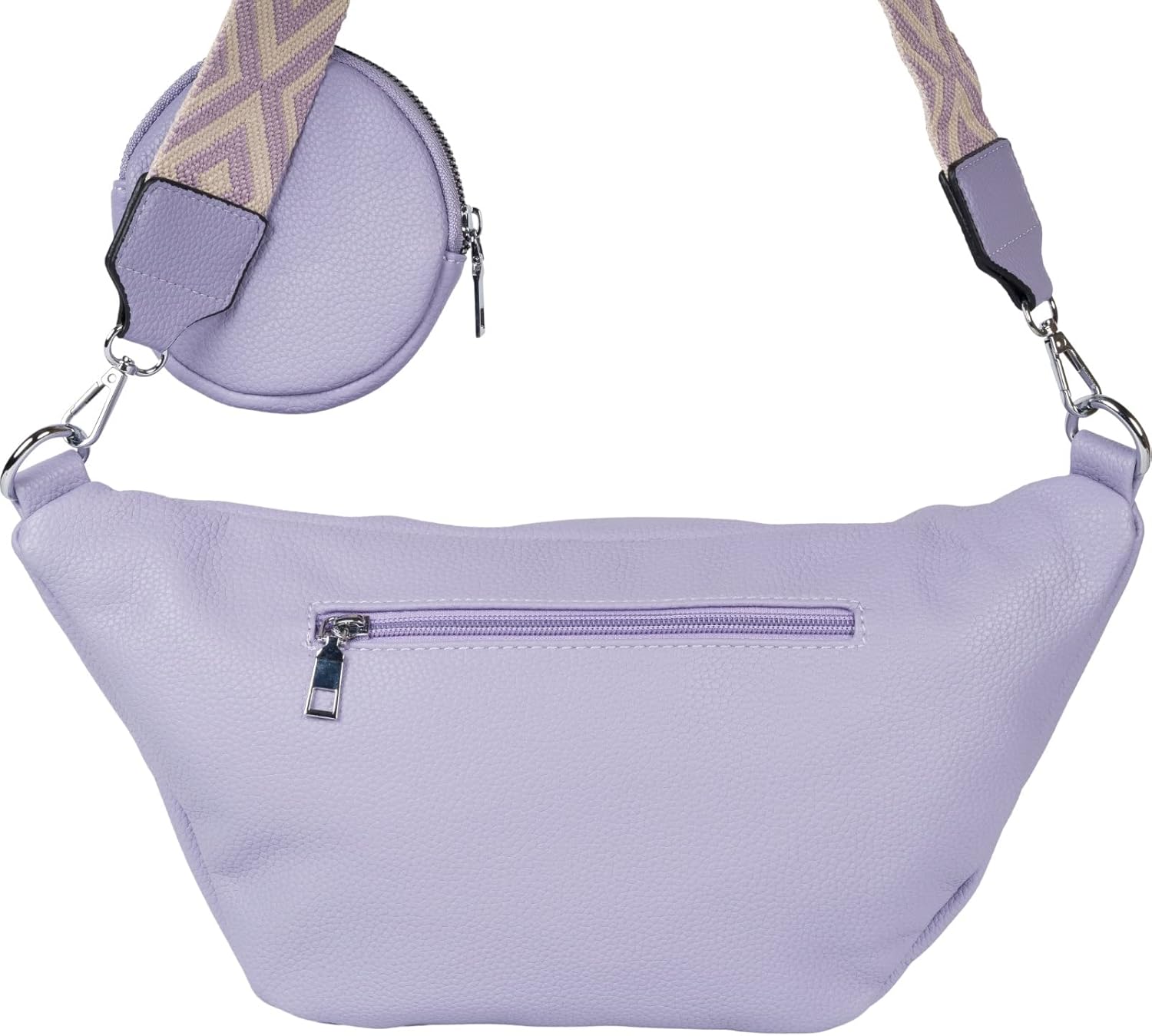 Detalle de styleBREAKER Borsa a tracolla da donna a mezzaluna | Set 3 pezzi con tracolla intercambiabile