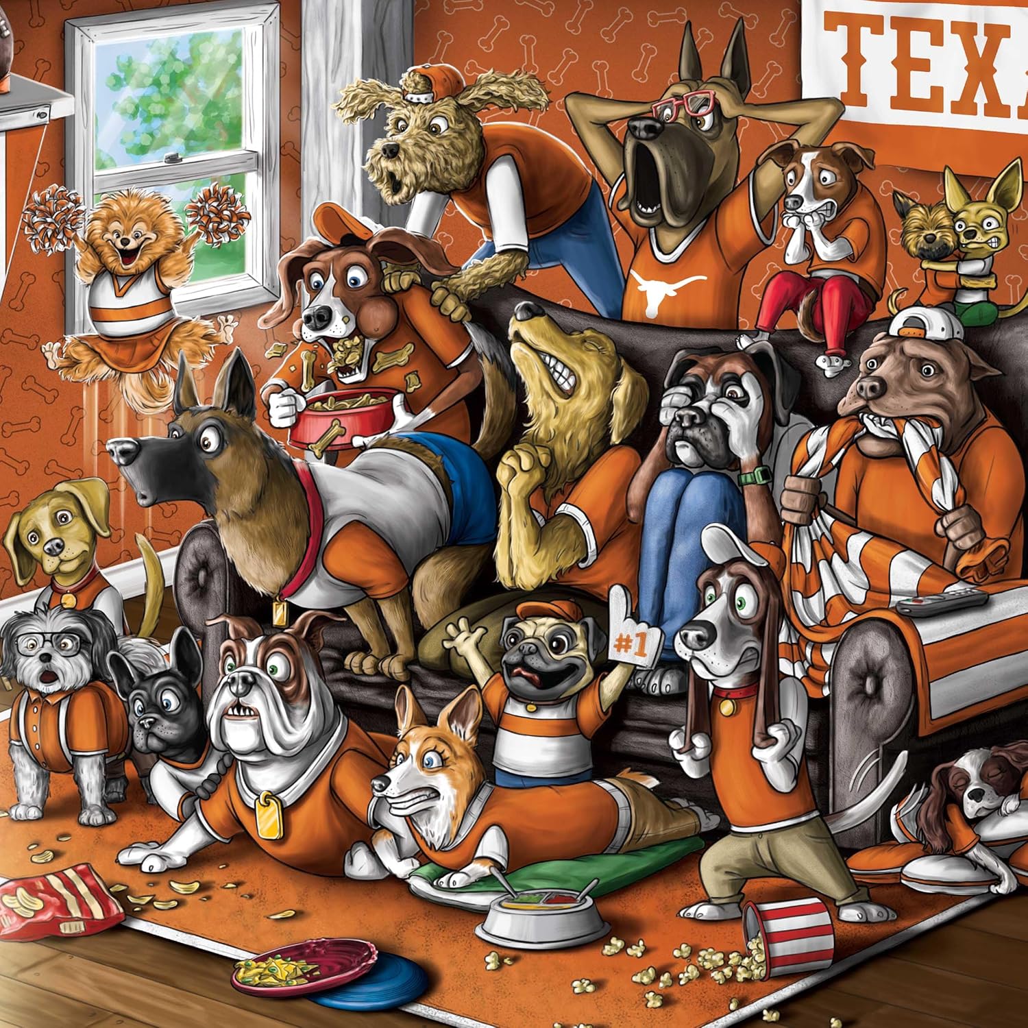 Thumbnail 2 de YouTheFan Officially-Licensed NCAA Purebred 3D Wall Art (15 x 12 in) — humorous layered team decor