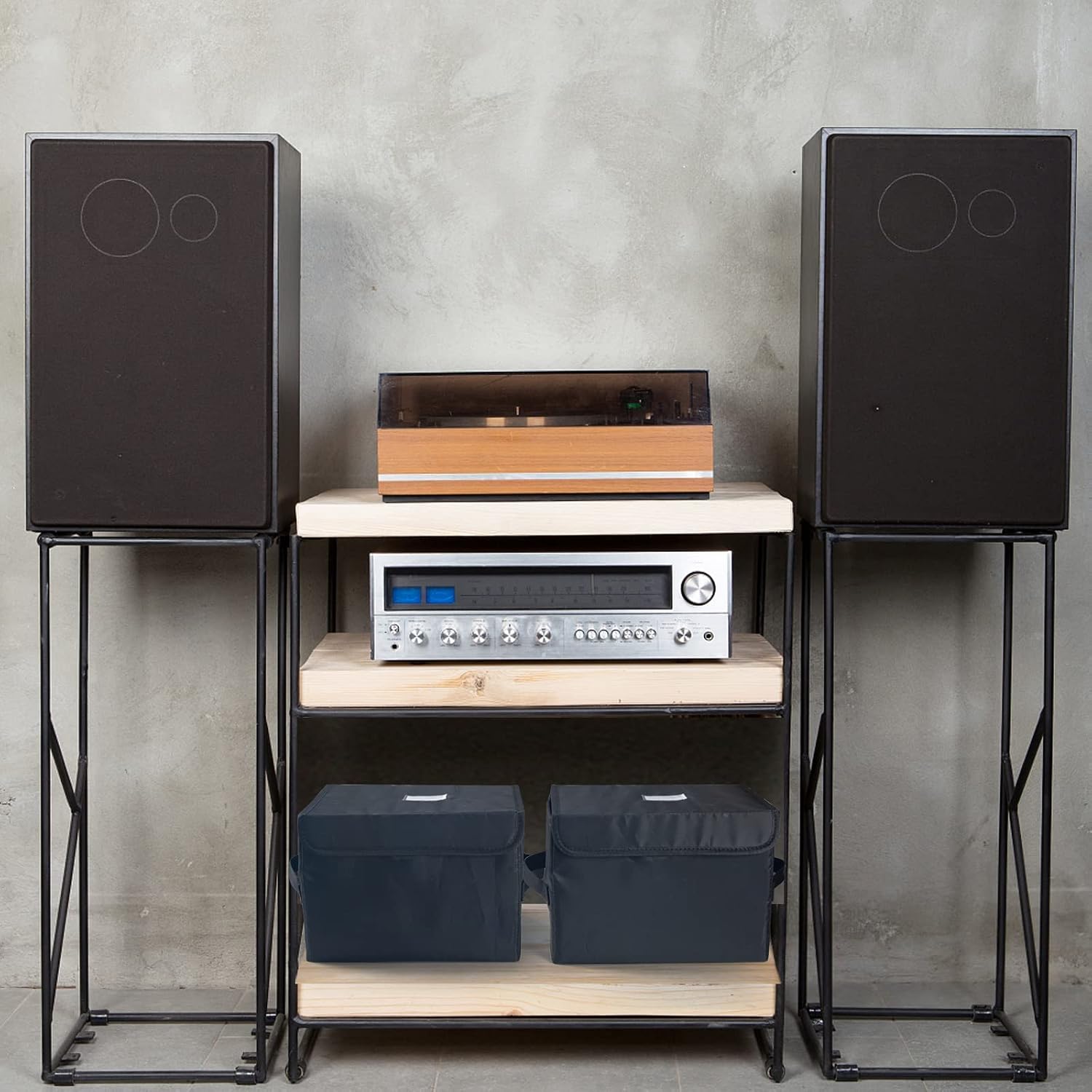 Thumbnail 6 de UENTIP 7-inch Vinyl Record Storage Box 60-capacity