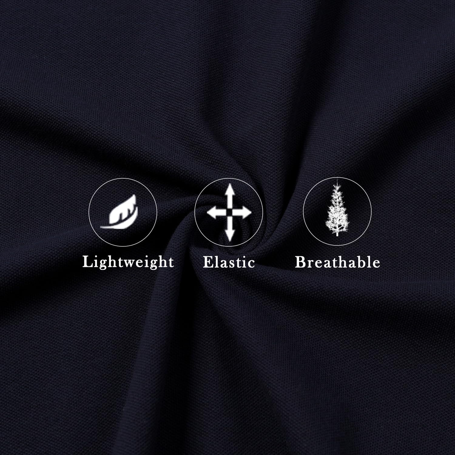 Detalle de AIOIDI Herren Baumwolle Hemdkragen Plaid Poloshirt Langarm – Basic Tennis Polohemd