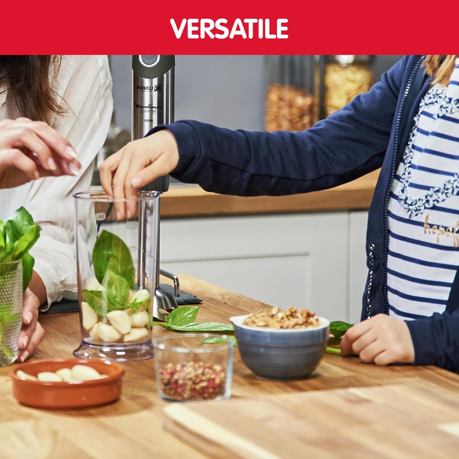 Thumbnail 3 de Moulinex DD6558 Quickchef 3in1 frullatore a immersione 1000 W, 10 velocità e tecnologia Powelix