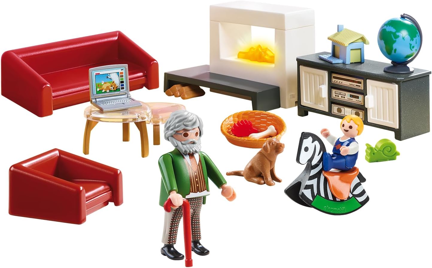Detalle 2 de PLAYMOBIL 70207 Gemütliches Wohnzimmer 36 Teile