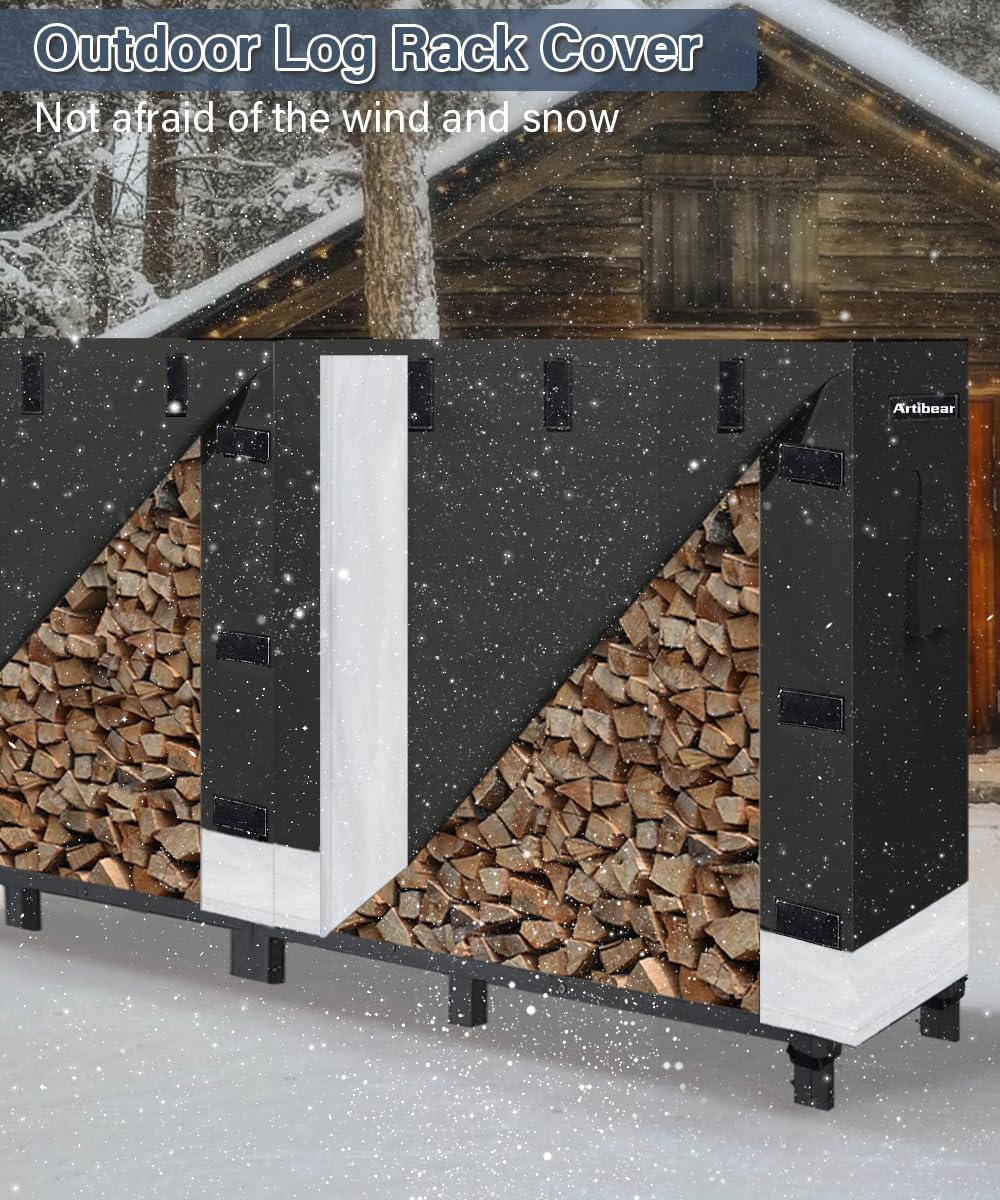Detalle de Artibear Firewood Rack Cover 420D Oxford Cloth