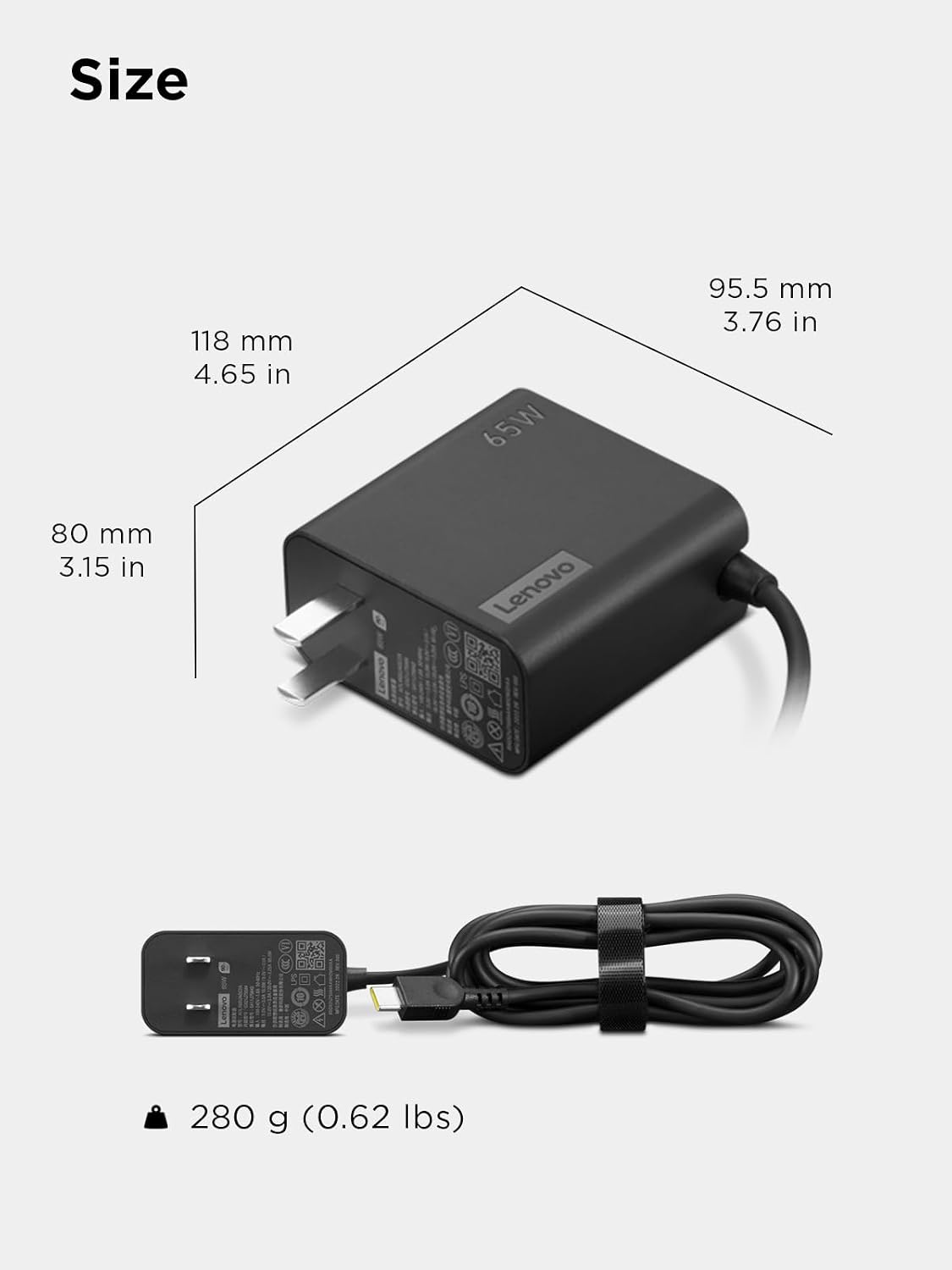 Detalle 2 de Lenovo USB-C wall charger 65W